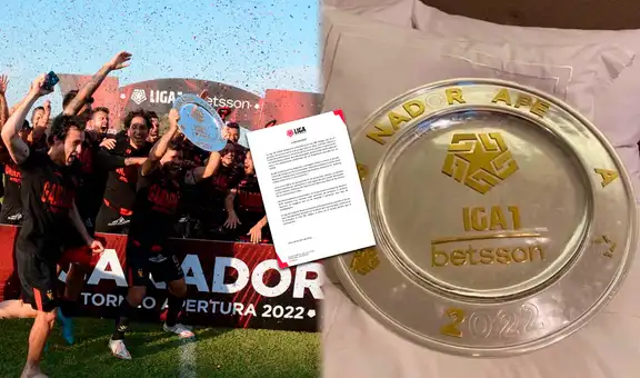 Liga 1 lamentó “desperfectos” en plato conmemorativo entregado a Melgar por ganar el Apertura