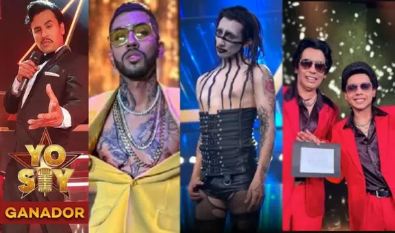 “Yo soy”: los últimos 10 imitadores que conquistaron al público y levantaron la copa del concurso
