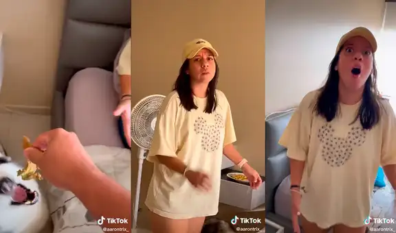 Joven le juega broma pesada a su enamorada y le quita su presa para dársela a su perro