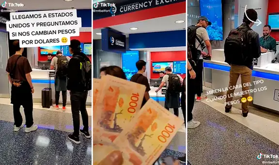 Cajero en EE. UU. tiene curiosa reacción cuando joven le pide que cambie pesos argentinos a dólares