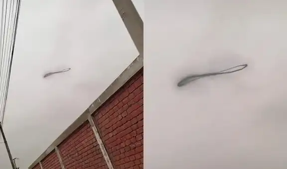 Extraña forma es captada en el cielo de Surco y video se hace viral en TikTok