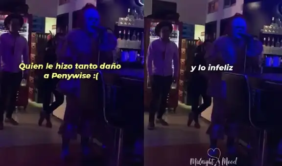 Joven con disfraz de Pennywise canta “Ya te olvidé” y sorprende con su emotiva interpretación