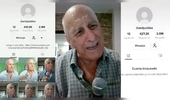 Adulto mayor se gana el cariño de usuarios por cantar temas ‘oldies’, pero TikTok lo bloquea