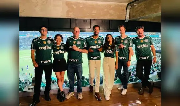 Palmeiras recibe visita de actores de “The boys”