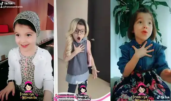 Francesa Miranda, la niña de 6 años que causa furor en TikTok con sus ocurrentes videos