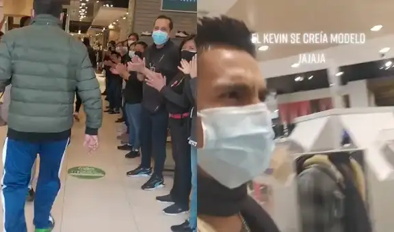 Hombre es aplaudido al ingresar a una tienda de ropa y su reacción se vuelve viral
