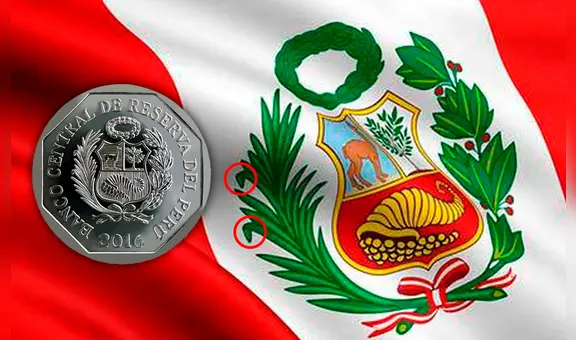 ¿Por qué razón la rama de palma del escudo de armas tiene 2 hojas caídas?