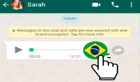 WhatsApp tiene un truco para enviar audios con ‘voz de brasileño’ a todos tus amigos
