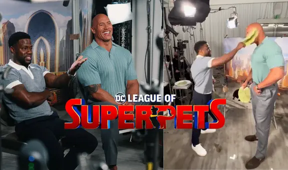 Kevin Hart y Dwayne Johnson ‘La Roca’ promocionan película de DC Comics con reto viral en TikTok