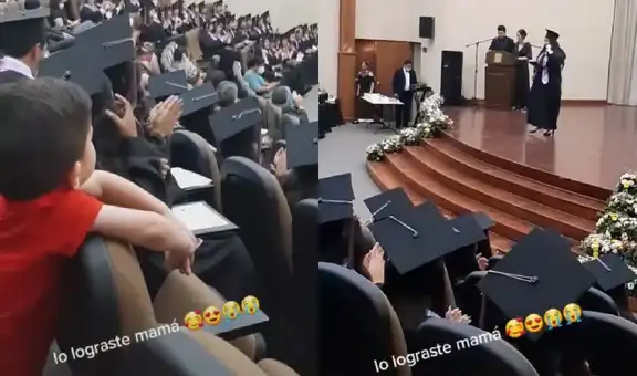 Niño dedica a su madre emotivas palabras el día de su graduación: “¡Mamá, lo lograste!”