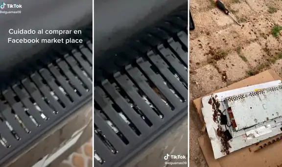 Joven adquiere un monitor vía internet y se sorprende al ver lo que había en su interior