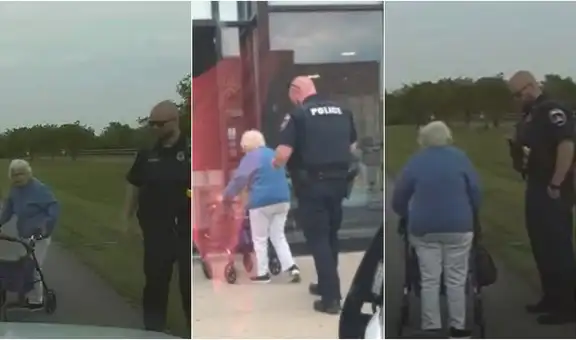 Policía ayuda a una mujer de 84 años a llegar temprano a una cita con su estilista