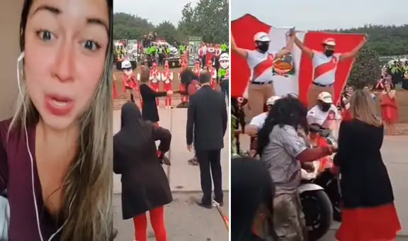 Policía disfrazado de indigente sorprende a reportera al sacarla a bailar durante enlace en vivo