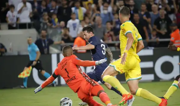PSG venció 4-0 al Nantes con tantos de Neymar, Messi y Sergio Ramos