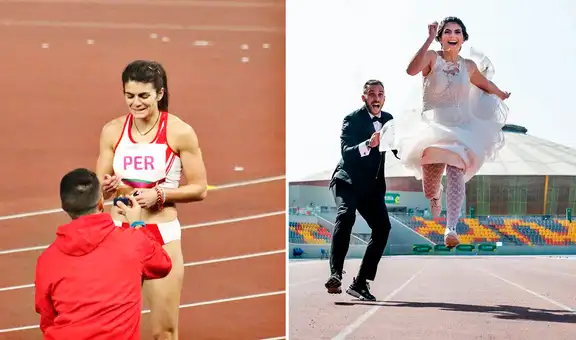 Atleta peruana sorprendida con pedida de mano en Juegos Panamericanos 2019 dio el sí en el altar