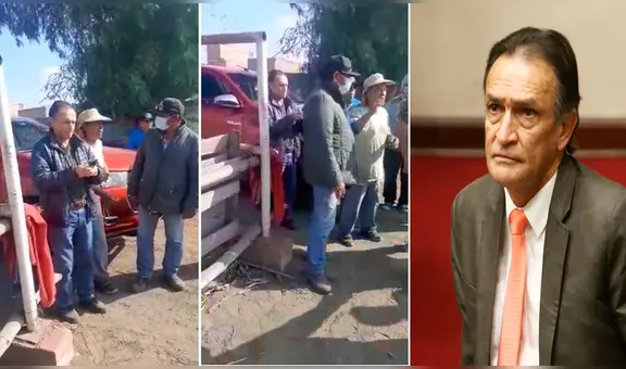 Ciudadanos intentan agredir a excongresista fujimorista Héctor Becerril