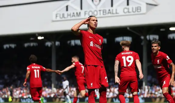 Con un golazo de Darwin Núñez, Liverpool empató 2-2 con Fulham en el inicio de la Premier League