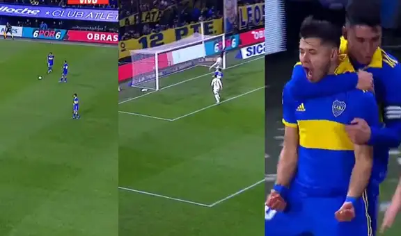 ¡De zurda y a cobrar! Óscar Romero sacó un ‘misil’ para romper el arco y darle el 1-0 a Boca