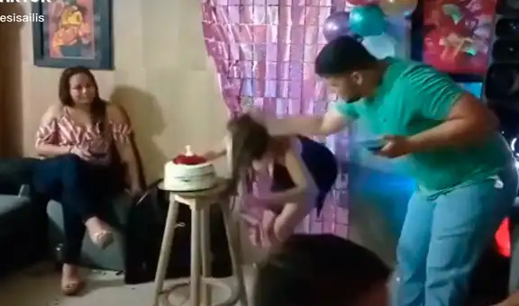 Broma cumpleañera de ‘torta en la cara’ sale mal y termina en terrible accidente