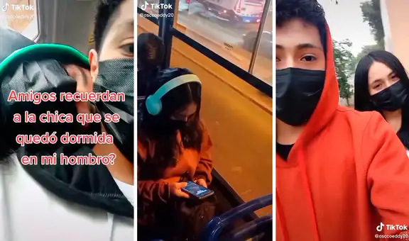 Joven se quedó dormida en su hombro, él la volvió a ver en el bus y decidió conocerla