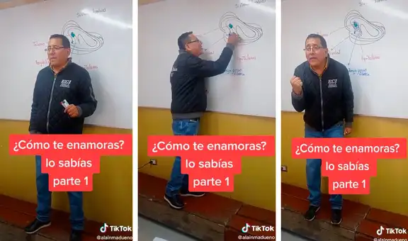 Profesor peruano enseña a sus alumnos cómo uno se enamora con una singular historia de amor