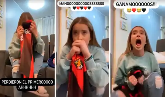 Joven brasileña grita de emoción los penales que llevaron a FBC Melgar a la clasificación