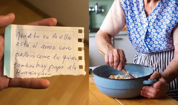 Joven llega tarde a su casa y descubre que su abuela le cocinó para ella tras ver una nota