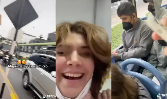 Peruana sube a bus de transporte público por primera vez y asegura que “se parece a un tagadá”