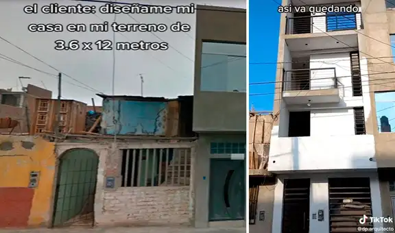 Arquitecto diseña edificio en diminuta área de 3.6x12 metros cuadrados y asombra con resultado