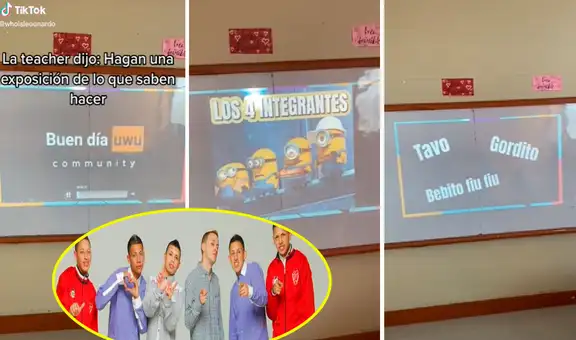 Alumnos arman creativa presentación para una exposición al ritmo de Los Wachiturros