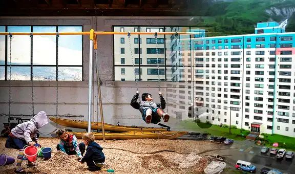 El pueblo en el que todos sus habitantes viven en el mismo edificio y al que no llegó la COVID-19