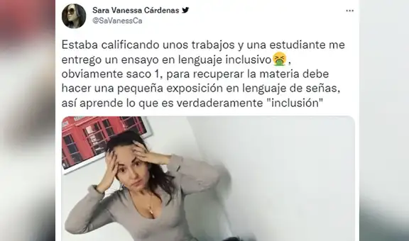 Profesora genera rechazo por reprobar a alumna que usó lenguaje inclusivo en un trabajo
