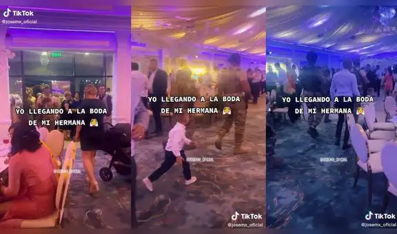 El servicio militar se hace presente en la fiesta de matrimonio de una pareja