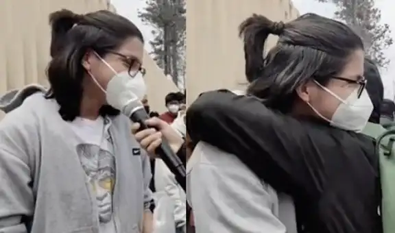 Le preguntan acerca de su desempeño en el examen de admisión de la UNI y se quiebra al responder