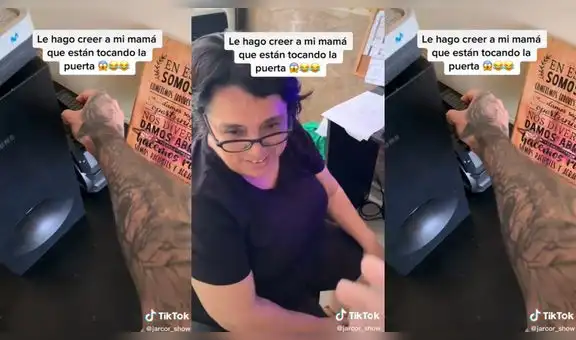 Joven le hace creer a su madre que alguien estaba tocando la puerta de su casa