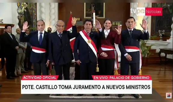 Pedro Castillo: jefe de Estado tomó juramento a 3 nuevos ministros