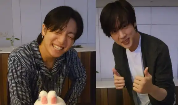 Cumpleaños de Jungkook: Jin aparece ebrio en livestream y sorprende con regalo
