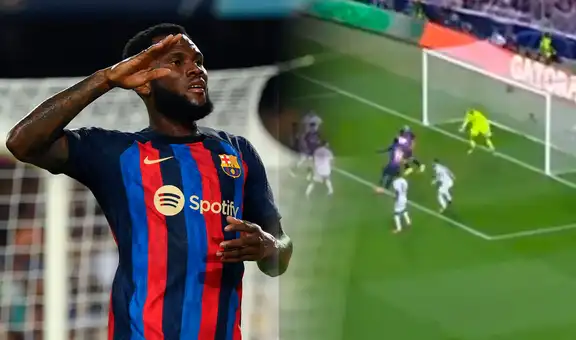 Con dedicatoria incluida, Kessié anota el 1-0 para el Barcelona por la Champions League