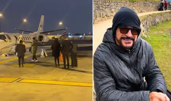 Ricardo Arjona viajó en su jet privado desde Cusco a Arequipa para concierto
