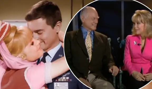 “Mi bella genio”: el beso entre Bárbara Eden y Larry Hagman que marcó su amistad antes de la serie