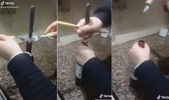 ¿Cómo abrir una botella de vino si no tienes sacacorchos? Conoce este ingenioso truco
