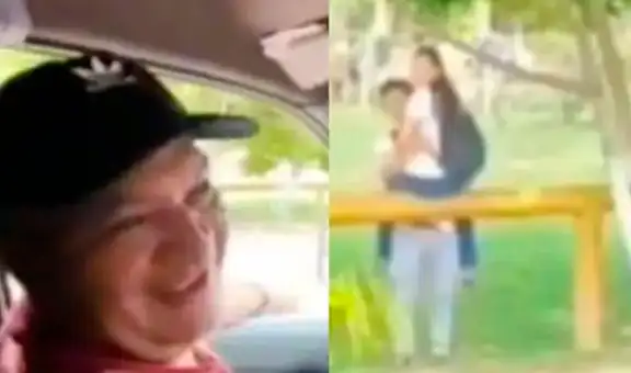 Hombre se ríe de pareja cariñosa en la calle, pero descubre que se trataba de su hija y su novio
