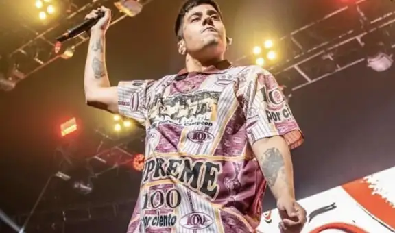 Duki lució camiseta inspirada en Alianza Lima durante su concierto en Chile 