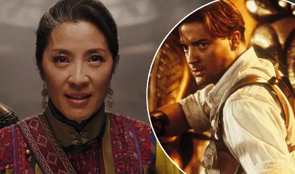 Brendan Fraser y Michelle Yeoh se reúnen tras 14 años de “La momia 3″: nostálgica foto se viraliza