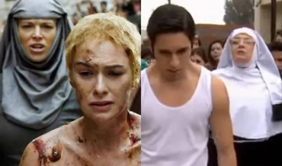 “Al fondo hay sitio” y su parodia de “Game of thrones”: Yoni hizo ‘la caminata de la vergüenza’ como Cersei