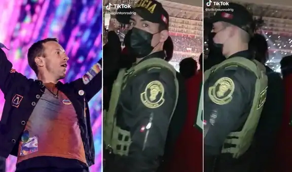 Coldplay en Lima 2022: policía peruano es captado disfrutando del concierto de Chris Martin