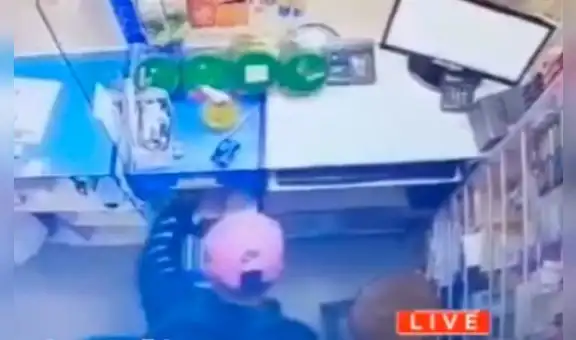 La Libertad: 2 delincuentes asaltan farmacia en el centro de Guadalupe