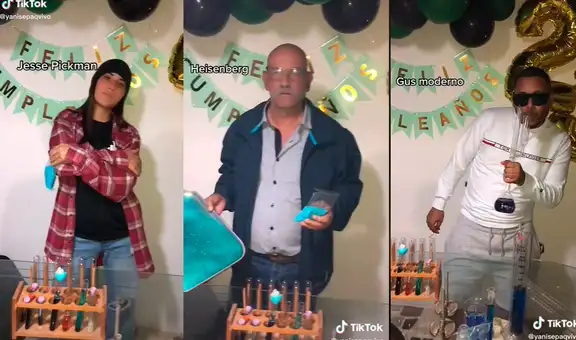 Amigos hacen fiesta con temática de Breaking Bad y son aplaudidos por fans de la serie