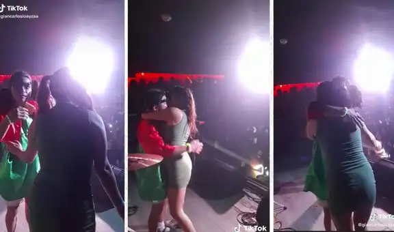 Joven le da un beso a la ‘Chilindrina huachana’ para ganarse un balde de cerveza