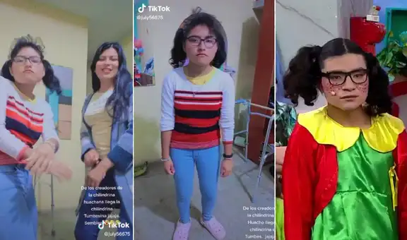 Joven causa furor por su parecido a la ‘Chilindrina de Huacho’ y es aclamada por miles
